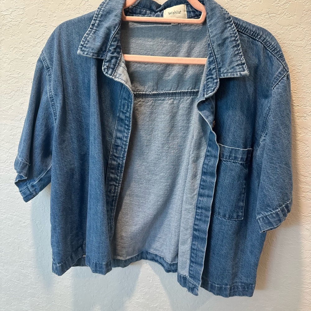 Short Sleeve Denim Shirt